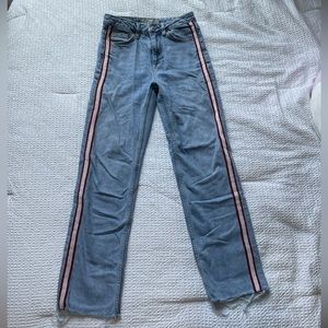 Topshop jeans with red stripes. Size 26